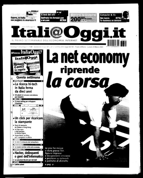 Italia oggi : quotidiano di economia finanza e politica